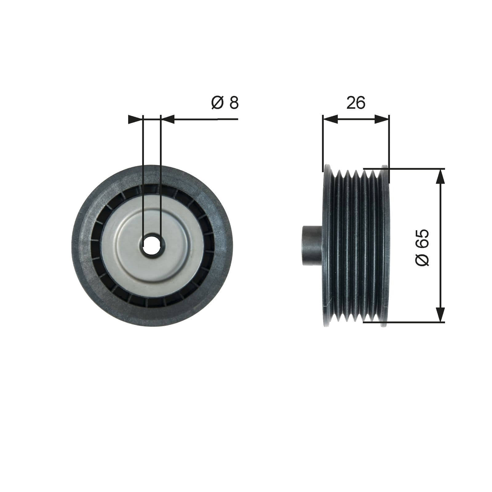 Rola ghidare/conducere, curea transmisie GATES DriveAlign™ T36776