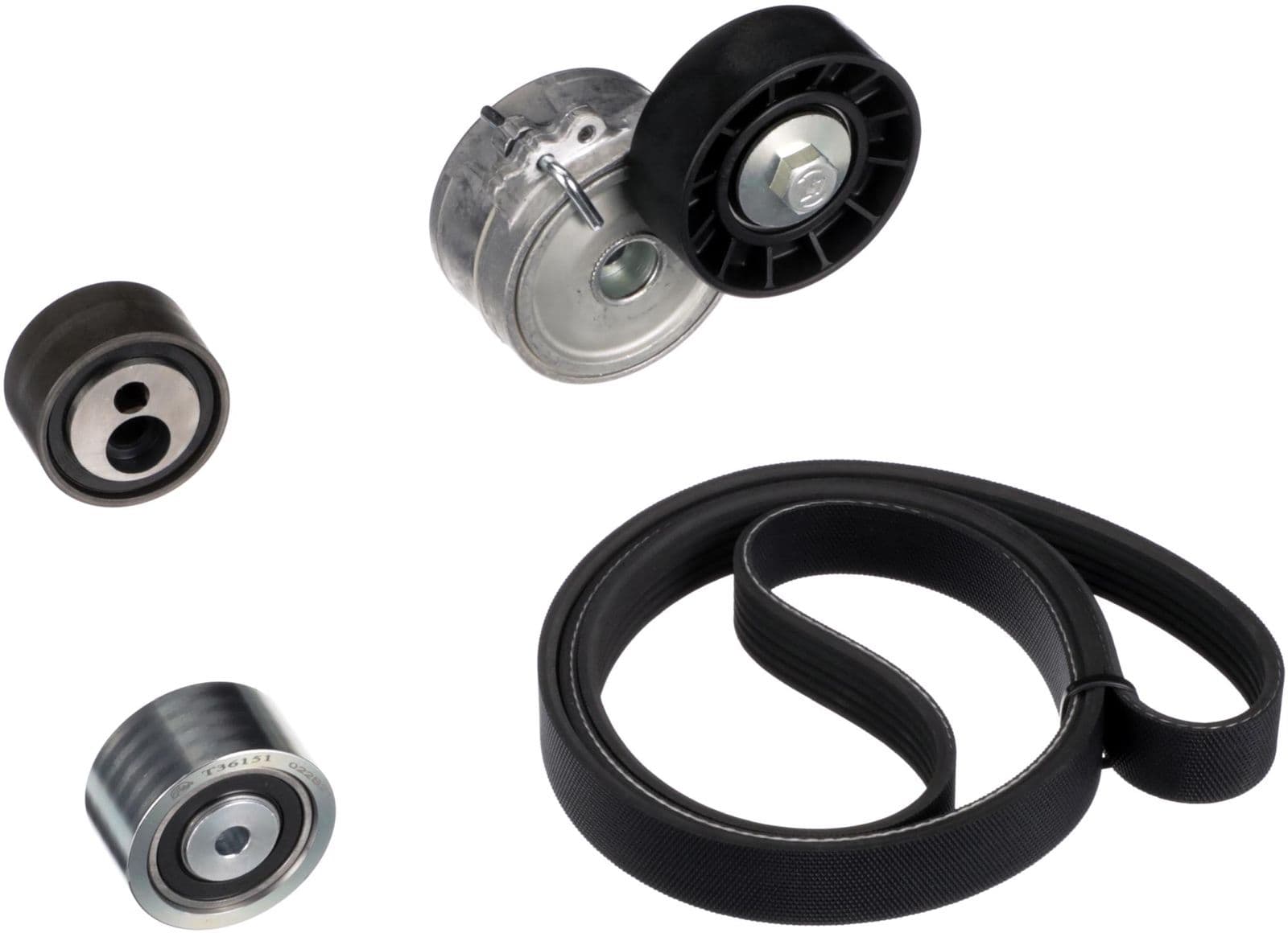 Set curea transmisie cu caneluri GATES Micro-V® K026PK1470