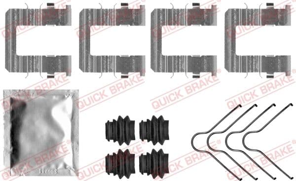 Set accesorii, placute frana QUICK BRAKE 109-0074