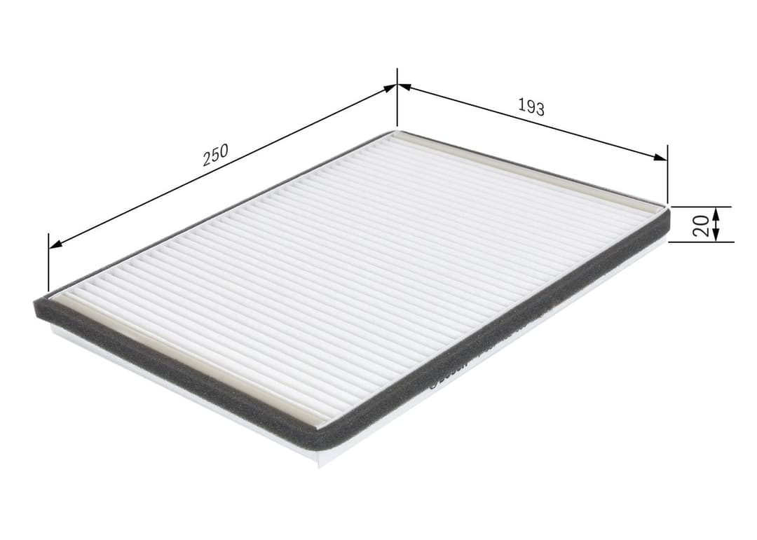 Filtru, aer habitaclu BOSCH 1 987 432 058