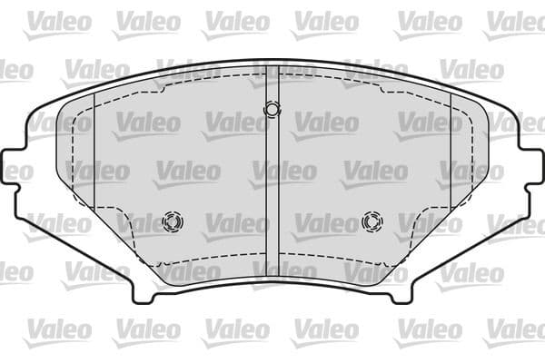 set placute frana,frana disc VALEO 601651