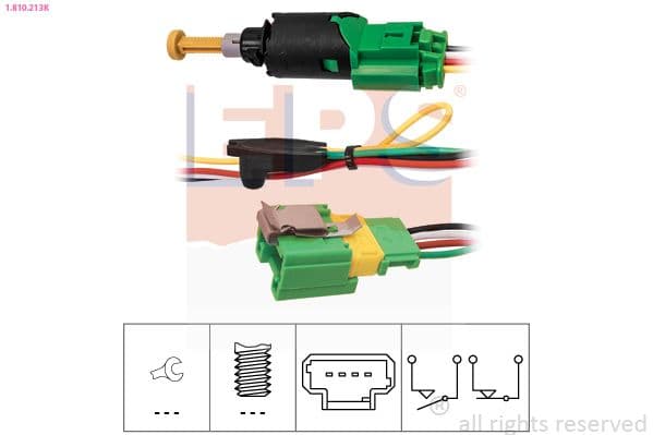 Comutator lumini frana EPS Made in Italy - OE Equivalent 1.810.213K