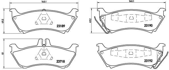 set placute frana,frana disc BREMBO PRIME LINE P 50 044