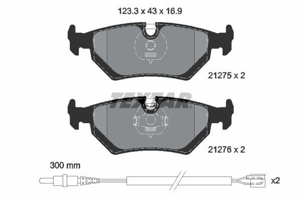 set placute frana,frana disc TEXTAR Q+ 2127501