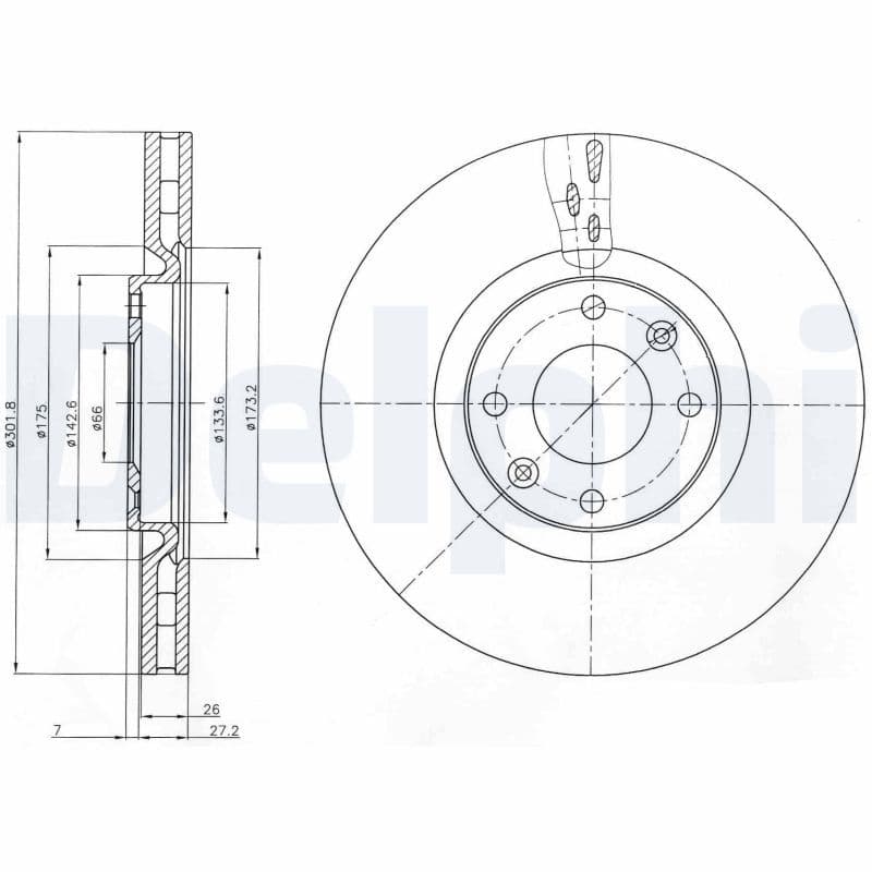 Disc frana DELPHI BG4166