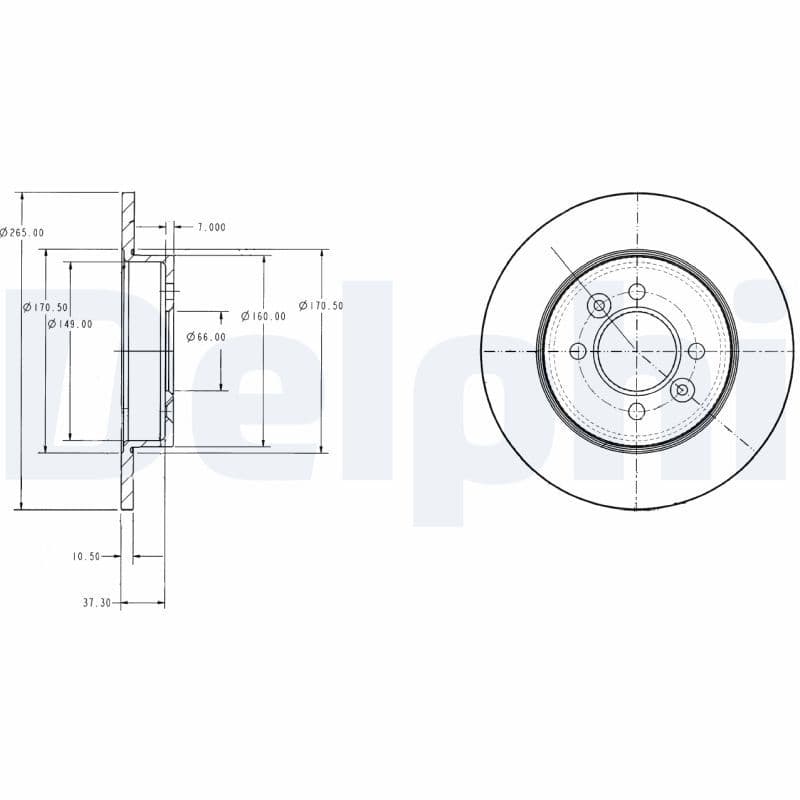 Disc frana DELPHI BG2694