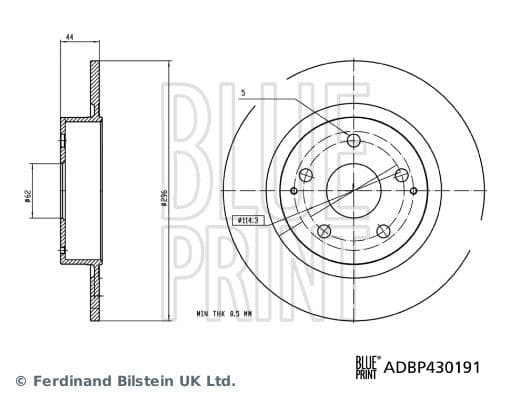 Disc frana BLUE PRINT ADBP430191