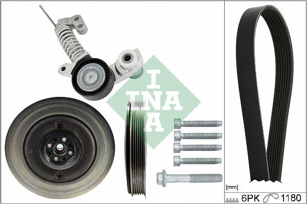 Set curea transmisie cu caneluri Schaeffler INA 529 0374 21