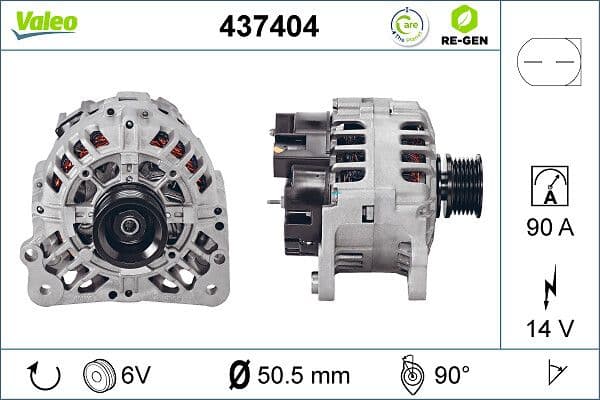 Generator / Alternator VALEO 437404