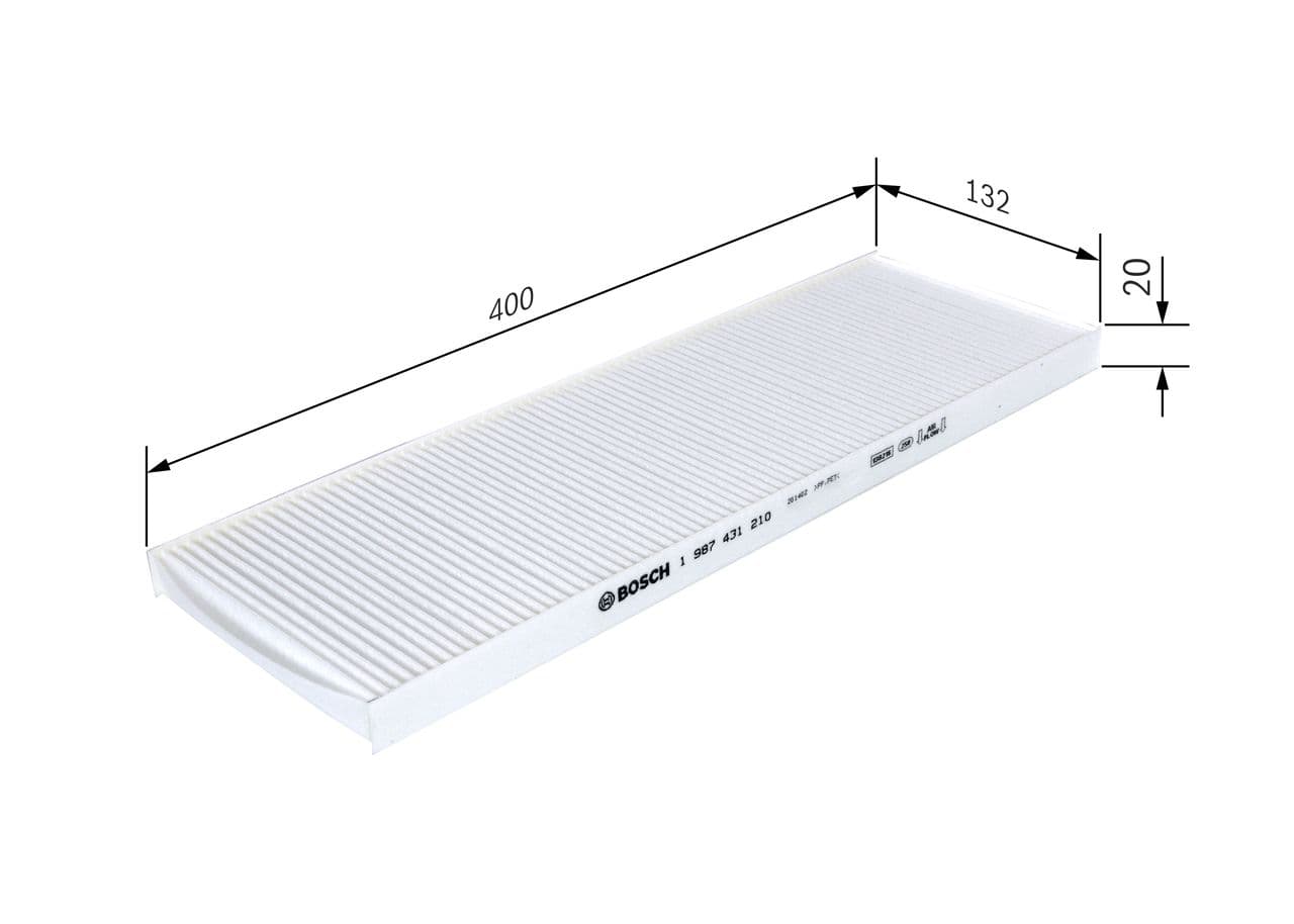 Filtru, aer habitaclu BOSCH 1 987 431 210