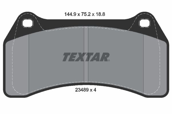set placute frana,frana disc TEXTAR Q+ 2348901