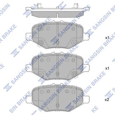 set placute frana,frana disc HI-Q SP4307