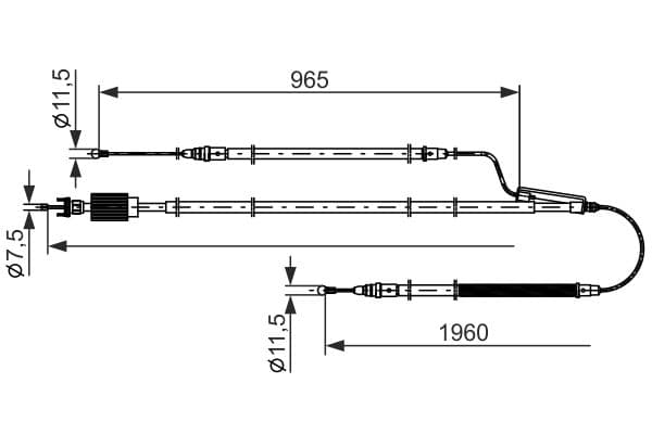 Cablu, frana de parcare BOSCH 1 987 482 805