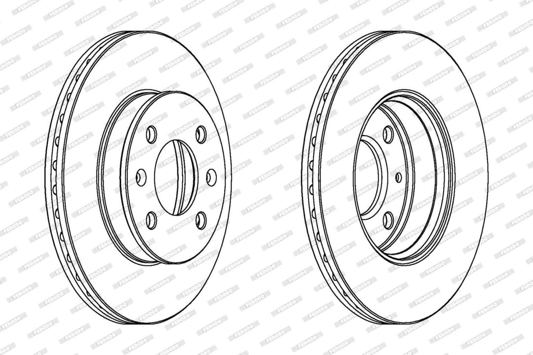 Disc frana FERODO DDF1529C