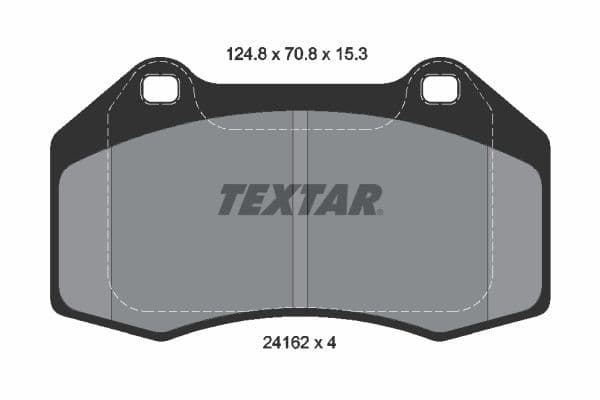 set placute frana,frana disc TEXTAR Q+ 2416201