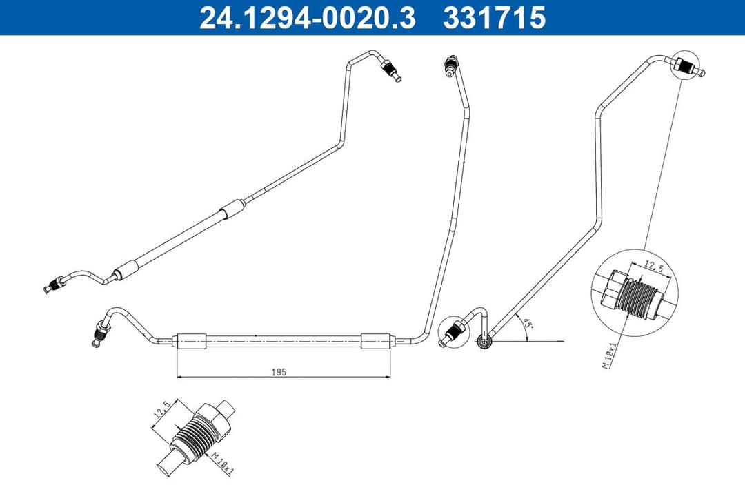 Furtun frana ATE 24.1294-0020.3