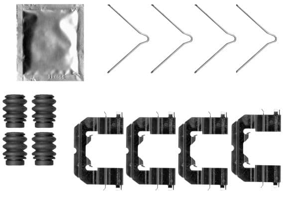 Set accesorii, placute frana TEXTAR 82554600