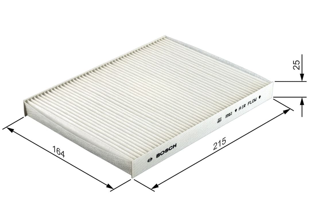 Filtru, aer habitaclu BOSCH 1 987 432 072