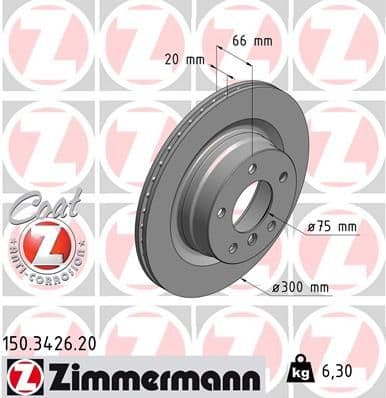 Disc frana ZIMMERMANN COAT Z 150.3426.20