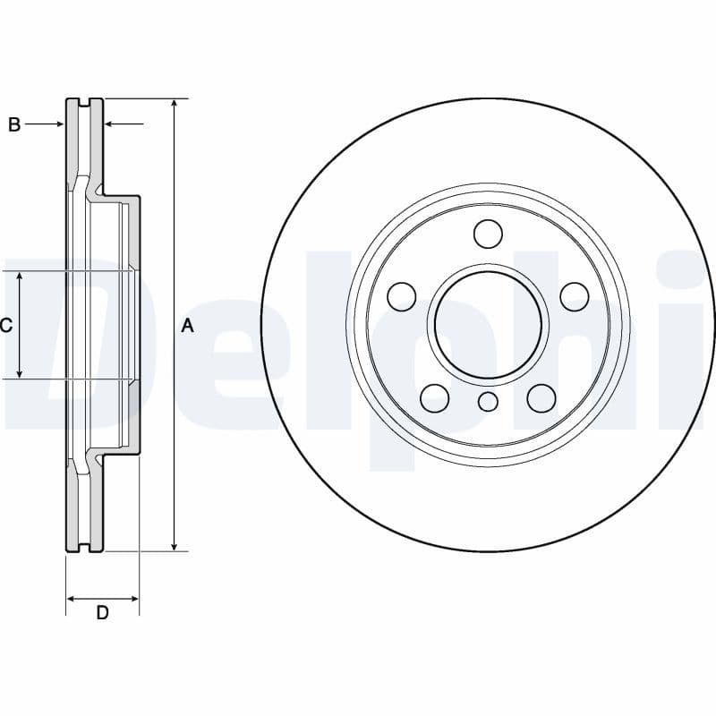 Disc frana DELPHI BG4704C