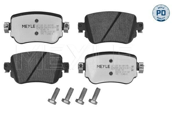 set placute frana,frana disc MEYLE -PD: Advanced performance and design. 025 251 0917/PD