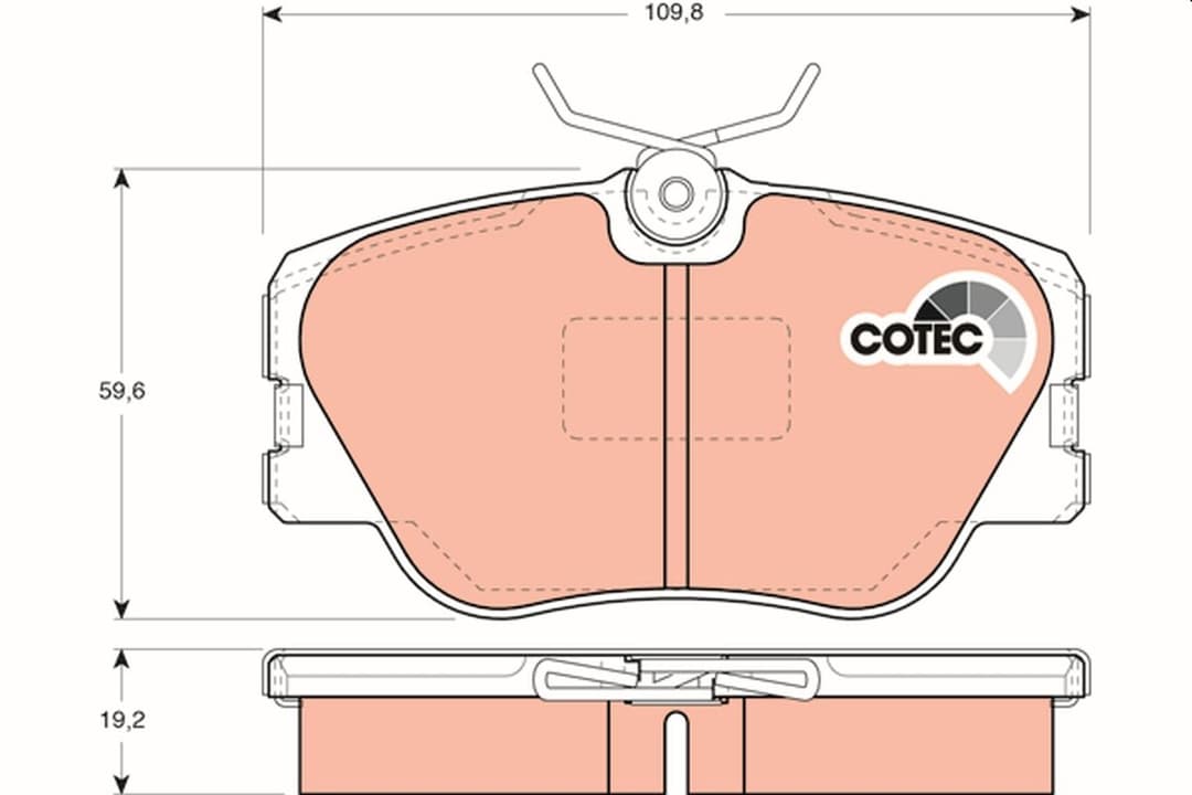set placute frana,frana disc TRW GDB818
