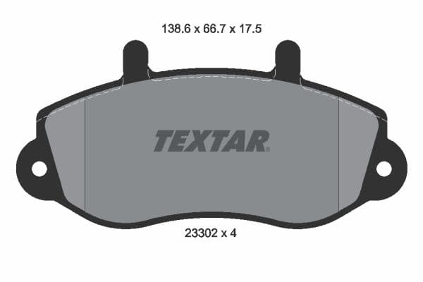 set placute frana,frana disc TEXTAR 2330201
