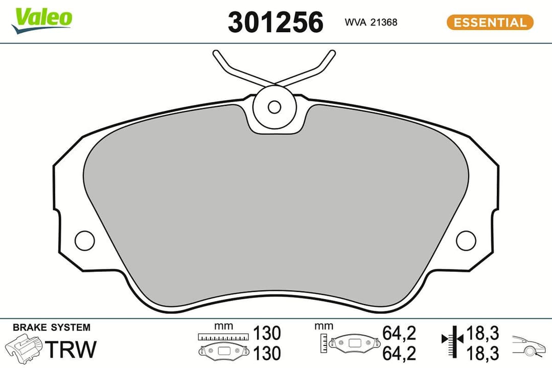set placute frana,frana disc VALEO 301256