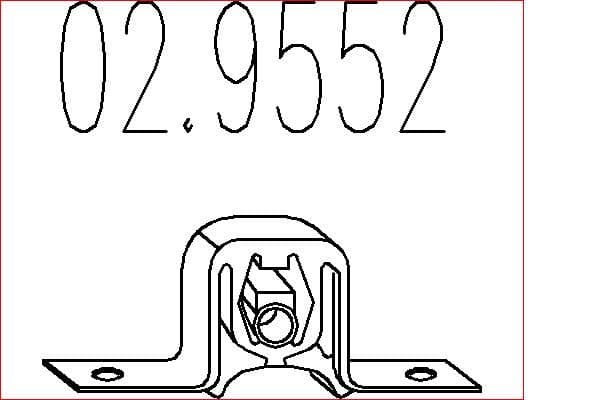 tampon cauciuc,amortizor esapament MTS 02.9552