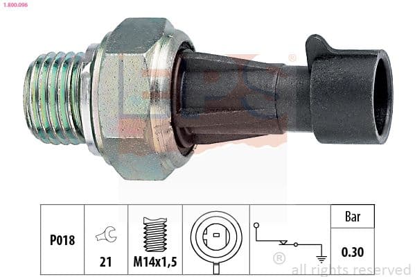 Senzor presiune ulei EPS Made in Italy - OE Equivalent 1.800.096