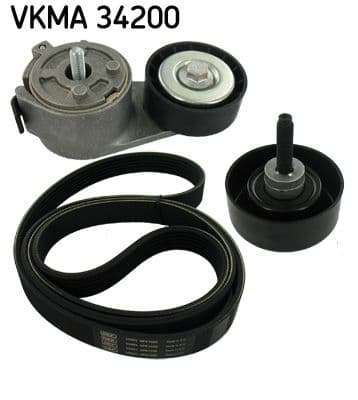 Set curea transmisie cu caneluri SKF VKMA 34200