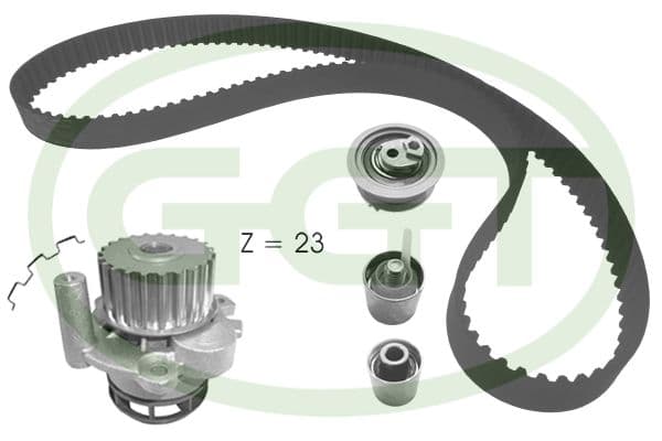 Set pompa apa + curea dintata GGT KPA20165