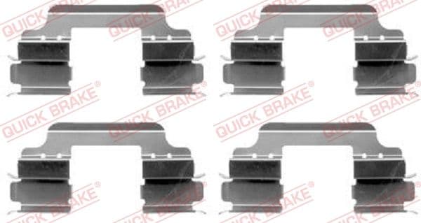 Set accesorii, placute frana QUICK BRAKE 109-1648