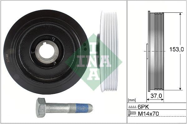 Fulie curea, arbore cotit Schaeffler INA 544 0058 20