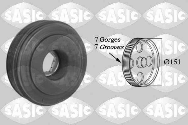 Fulie curea, arbore cotit SASIC 2154021
