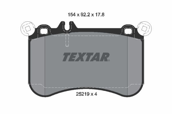 set placute frana,frana disc TEXTAR Q+ 2521901
