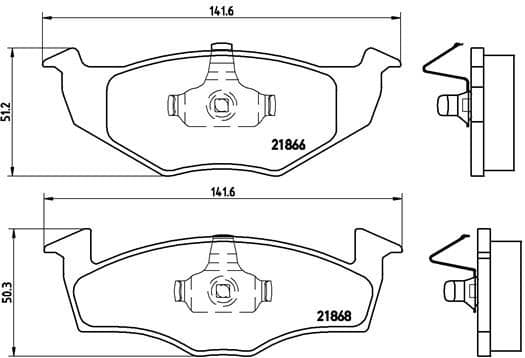 set placute frana,frana disc BREMBO P 85 030