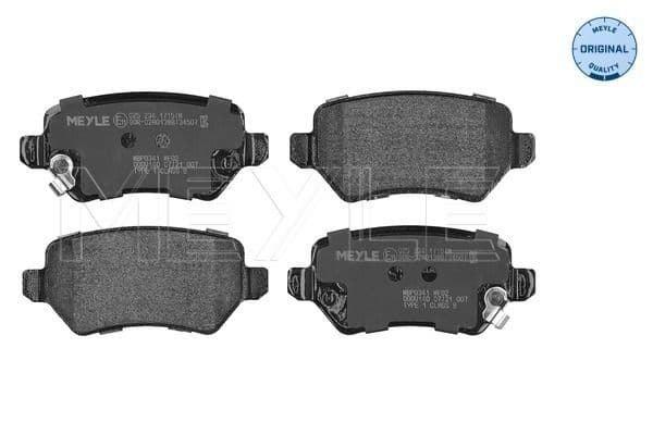 set placute frana,frana disc MEYLE -ORIGINAL: True to OE. 025 234 1715/W