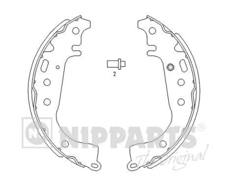 Set saboti frana NIPPARTS J3502071