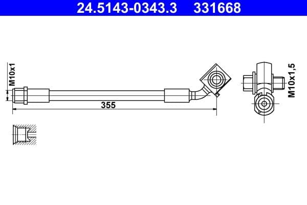 Furtun frana ATE 24.5143-0343.3