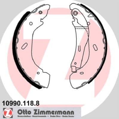 Set saboti frana ZIMMERMANN 10990.118.8