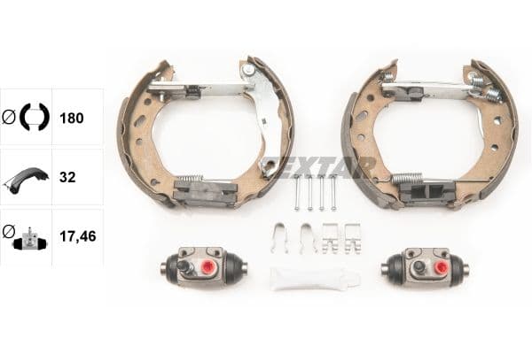 Set saboti frana TEXTAR Shoe Kit Pro 84048800