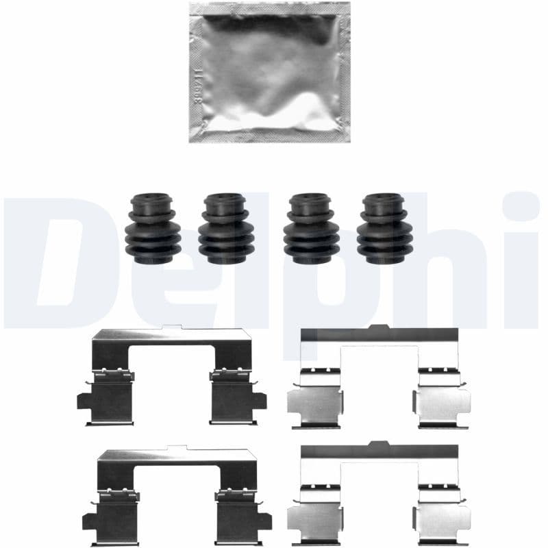 Set accesorii, placute frana DELPHI LX0697