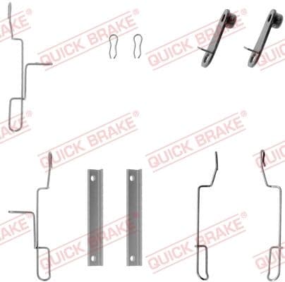 Set accesorii, placute frana QUICK BRAKE 109-1188