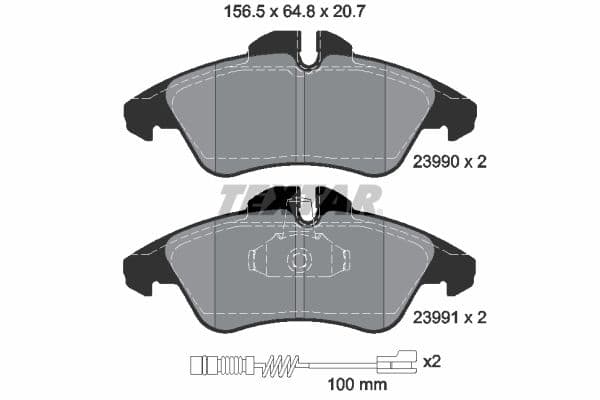 set placute frana,frana disc TEXTAR Q+ 2399002