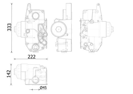 Radiator ulei, ulei motor MAHLE BEHR CLC 310 000S
