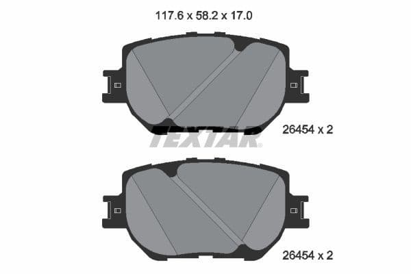 set placute frana,frana disc TEXTAR 2645401