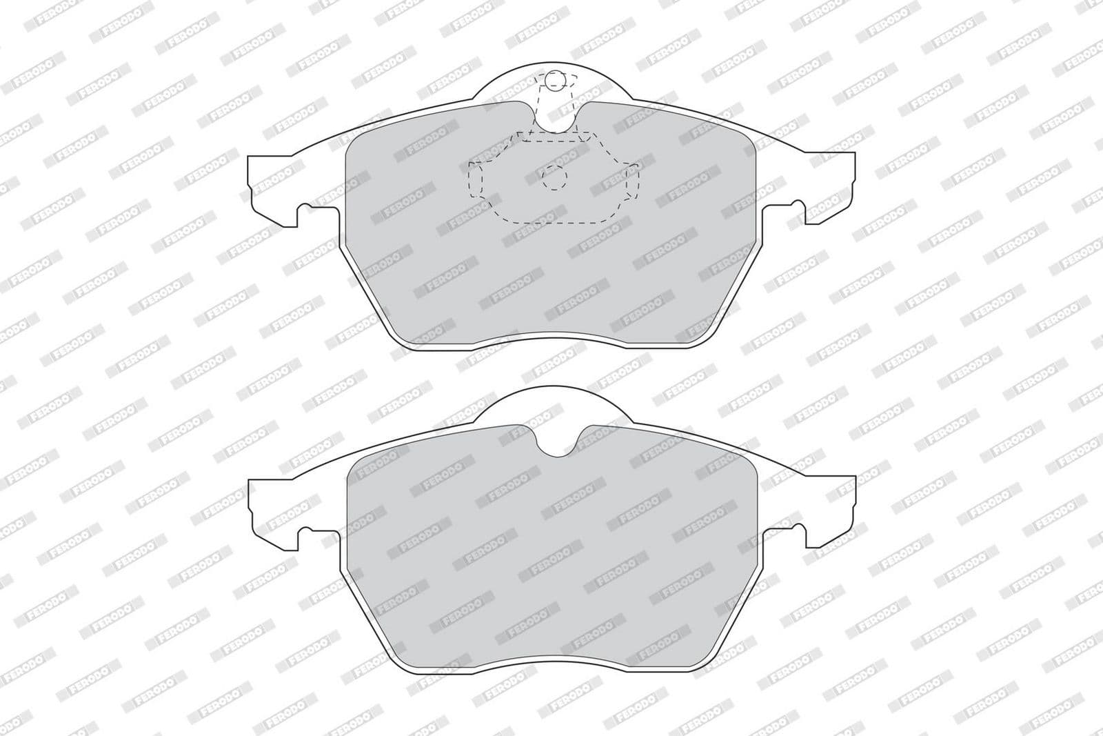 set placute frana,frana disc FERODO FDB1068