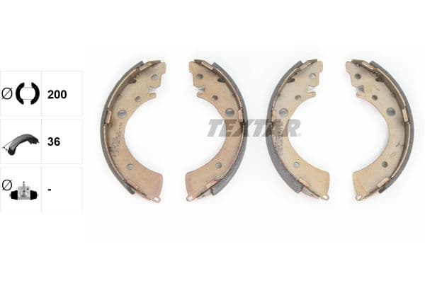 Set saboti frana TEXTAR 91039601
