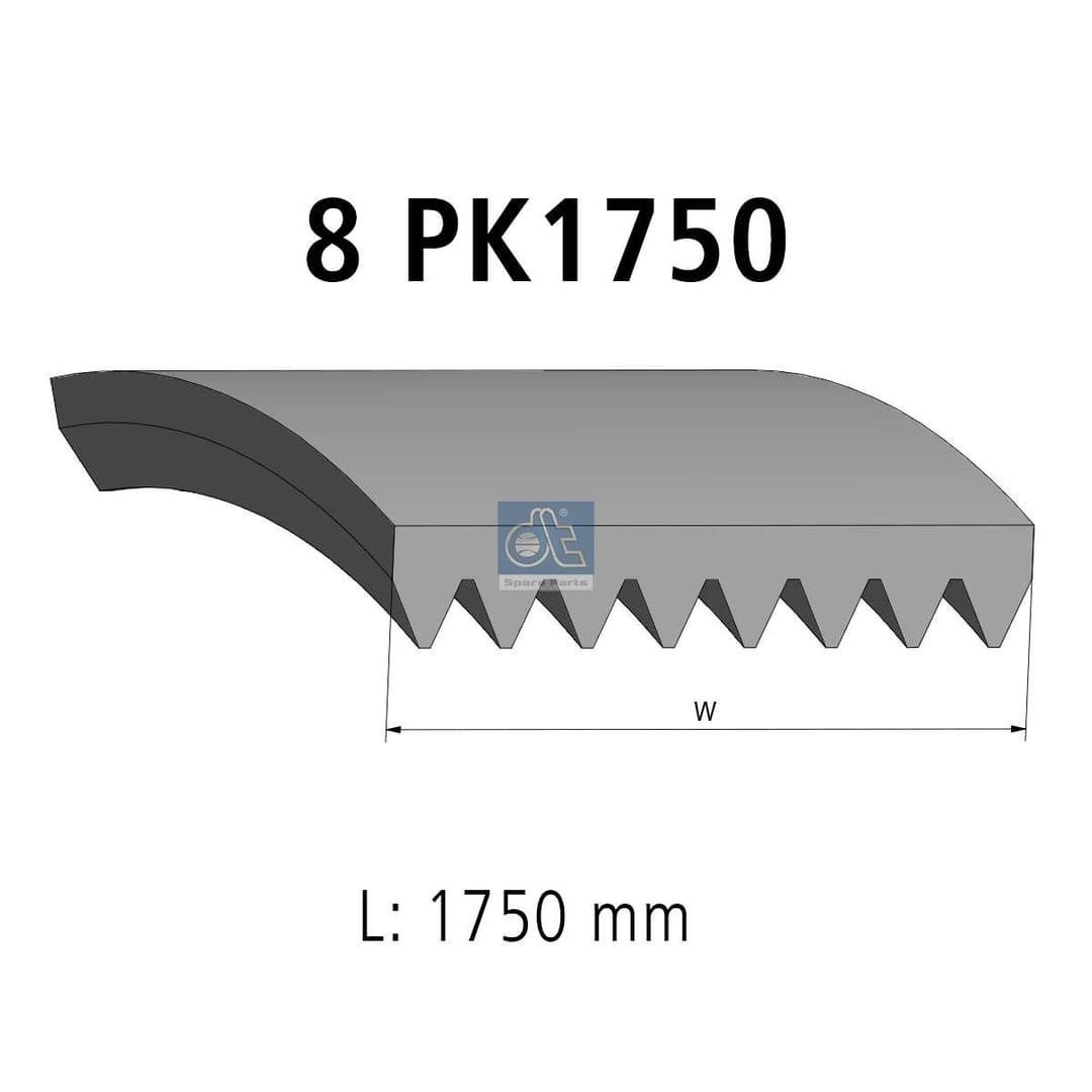 Curea transmisie cu caneluri DT Spare Parts 4.81701